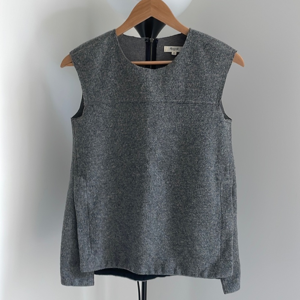 MADEWELL GREY VEST GREAT CONDITION